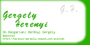 gergely herenyi business card